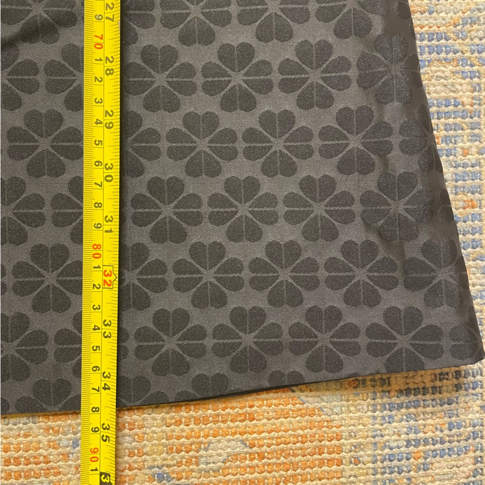 Floral Spade Jacquard Dress Black Midi Sleeveless 6 - Picture 9 of 11